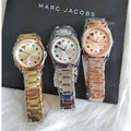 Marc Jacobs Mandy Gold Dial Gold Steel Strap Watch for Women - MJ3549