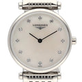 Longines La Grande Classique Diamonds White Dial Silver Steel Strap Watch for Women - L4.209.4.87.6