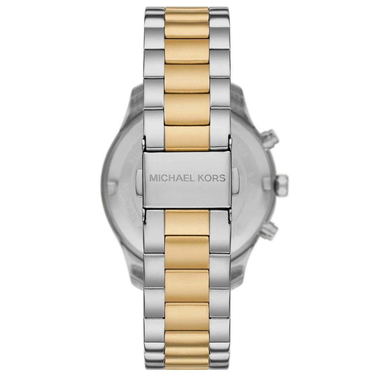 Michael Kors Berkley Chronograph Silver Dial Two Tone Steel Strap Watch For Women - MK7415