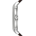 Emporio Armani Herren White Dial Brown Leather Strap Watch For Men - AR11103