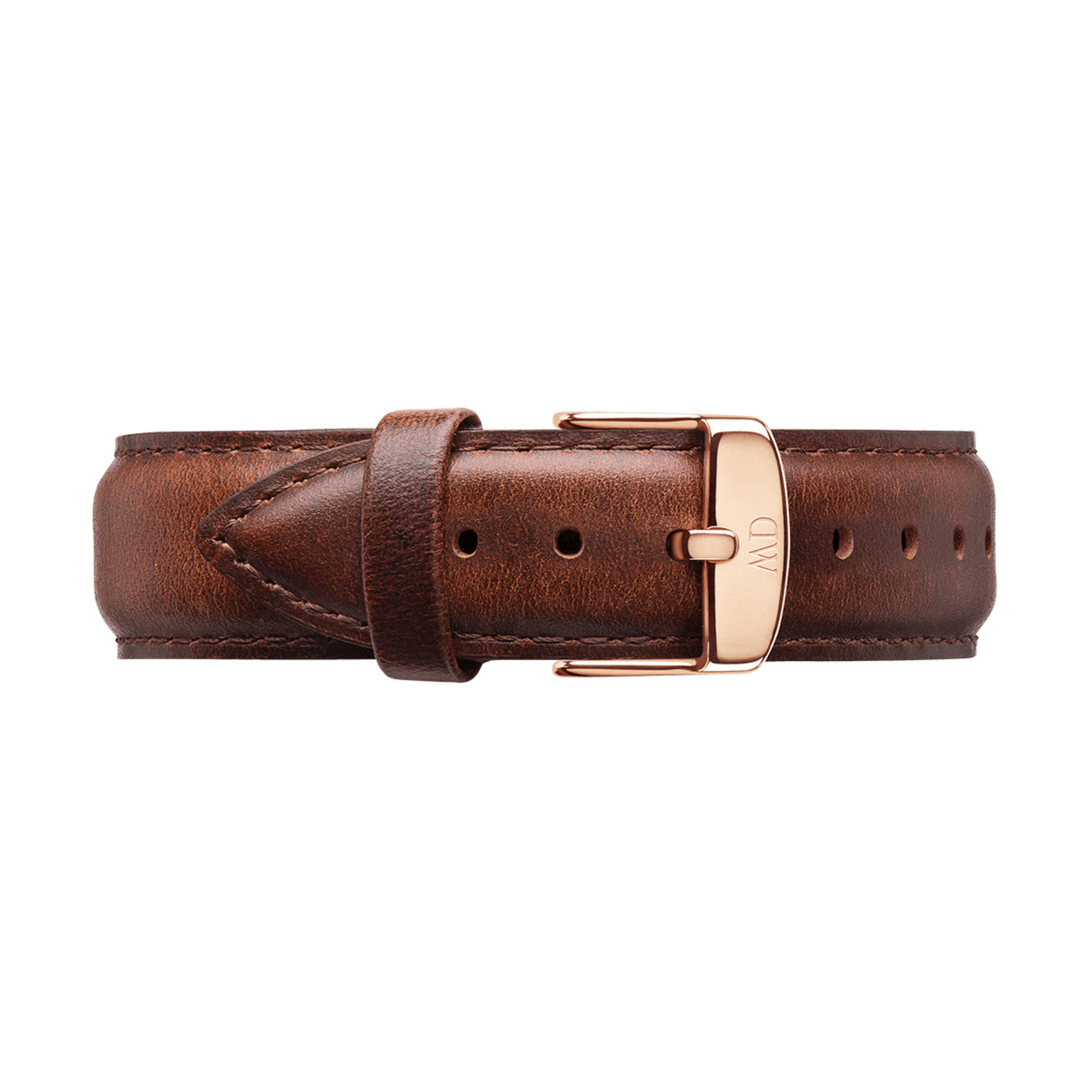 Daniel Wellington Classy St Mawes White Dial Brown Leather Strap Watch For Women - DW00100059