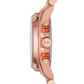 Michael Kors Bradshaw Quartz Blue Dial Rose Gold Steel Strap Watch For Women - MK5951