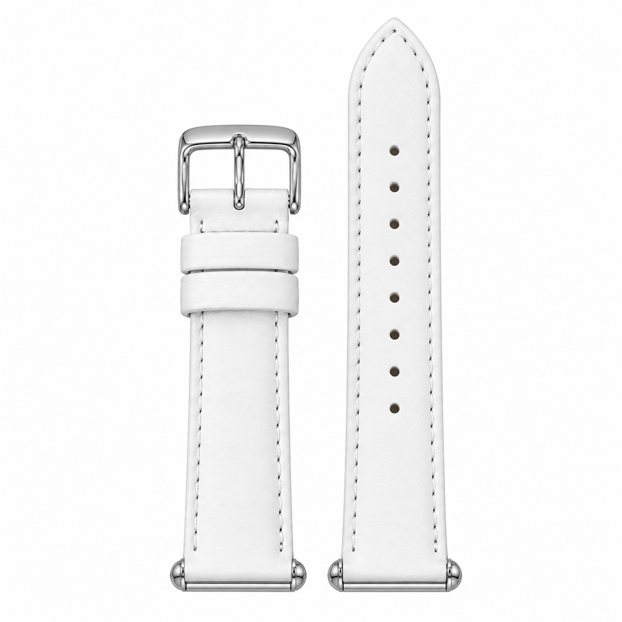 Michele Deco Mother of Pearl Dial White Leather Strap Watch For Women - MWW06V000012