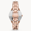 Michael Kors Runway Mercer Mother of Pearl White Dial Two Tone Steel Strap Watch For Women - MK6674