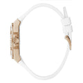 Guess Venus Diamonds White Dial White Rubber Strap Watch for Women - GW0118L4