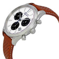 Movado Heritage Calendoplan Chronograph White Dial Brown Leather Strap Watch for Men - 3650008