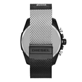 Diesel Mega Chief Chronograph Black Dial Black Mesh Bracelet Watch For Men - DZ4514