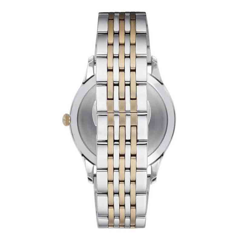 Emporio Armani Classic Quartz Blue Dial Two Tone Steel Strap Watch For Men - AR1868