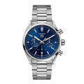 Tag Heuer Carrera Chronograph Blue Dial Silver Steel Strap Watch for Men - CBN2011.BA0642