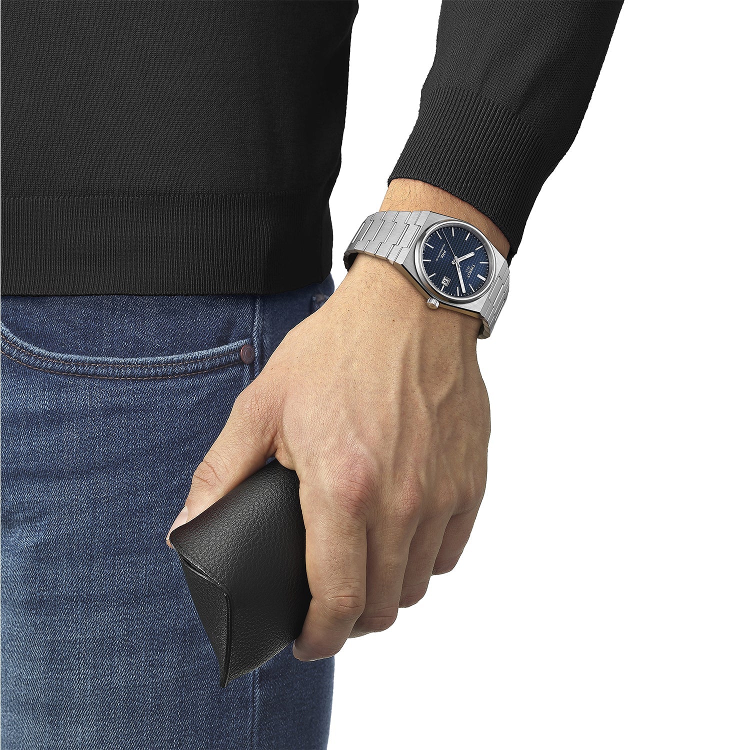 Tissot PRX Powermatic 80 Blue Dial Silver Steel Strap Watch for Men - T137.407.11.041.00