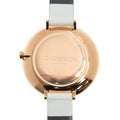 Calvin Klein Rise White Dial White Leather Strap Watch for Women - K7A236LH