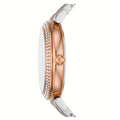 Michael Kors Abbey Three-Hand White Dial Two Tone Steel Strap Watch for Women - MK4616
