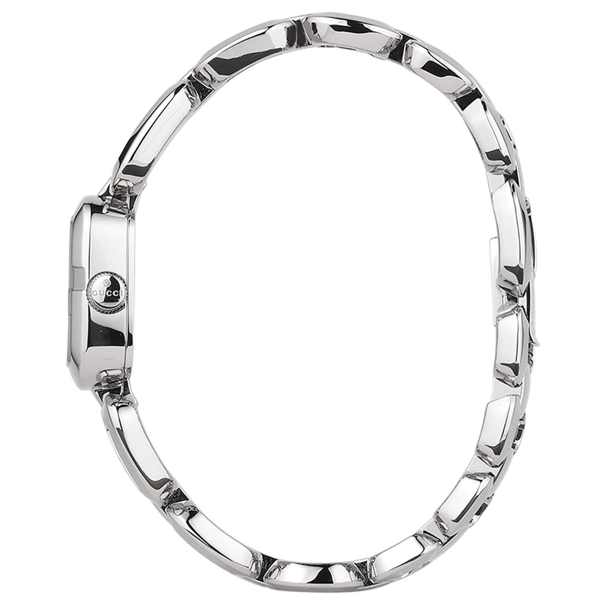 Gucci G Gucci Brown Dial Silver Steel Strap Watch For Women - YA125507