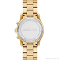 Michael Kors Runway Chronograph Gold Dial Gold Steel Strap Watch For Women - MK7323