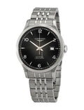 Longines Record Black Dial Automatic Stainless Steel 40mm Watch for Men - L2.821.4.56.6