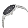 Emporio Armani Classic Quartz Black Dial Silver Steel Strap Watch For Men - AR11161