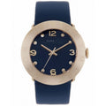 Marc Jacobs Blade Blue Dial Blue Leather Strap Watch for Women - MBM1224