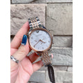 Emporio Armani Beta Chronograph Grey Dial Two Tone Steel Strap Watch For Men - AR1864