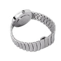 Swarovski Lovely Crystal Black Dial Silver Steel Strap Watch for Women - 1160305