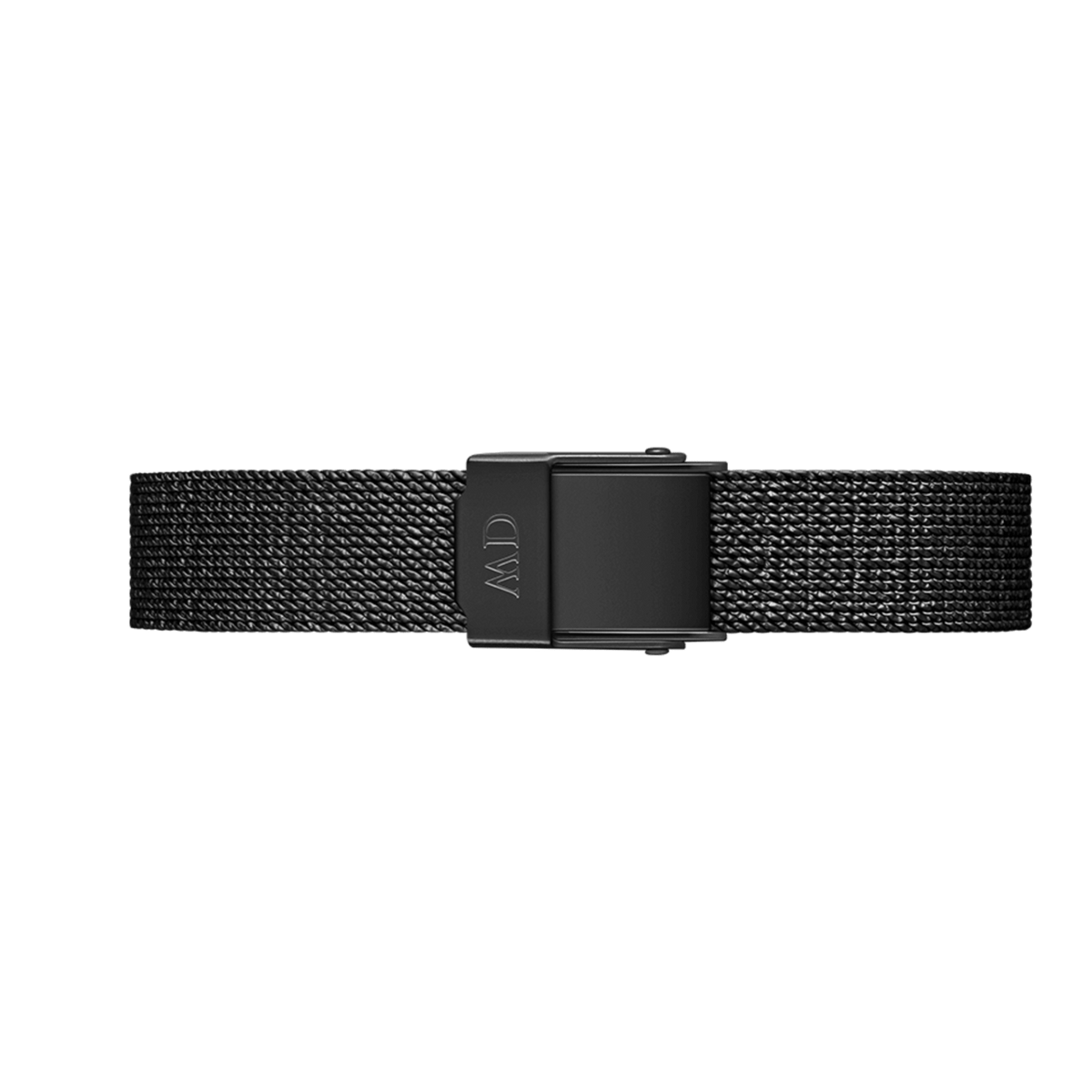Daniel Wellington Quadro Pressed Ashfield Black Dial Black Mesh Strap Watch for Women - DW00100467