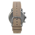 Emporio Armani Aviator Chronograph Quartz Grey Dial Beige Leather Strap Watch For Men - AR11107