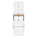 Guess Venus Diamonds White Dial White Rubber Strap Watch for Women - GW0118L4