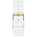 Guess Venus Diamonds White Dial White Rubber Strap Watch for Women - GW0118L5