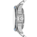 Emporio Armani Meccanico Automatic Blue Dial Silver Steel Strap Watch For Men - AR60059