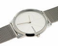 Calvin Klein Minimal Silver Dial Silver Mesh Bracelet Watch for Women - K3M2212Z