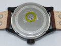 Hugo Boss Aeroliner Maxx Black Dial Brown Leather Strap Watch For Men - 1513079