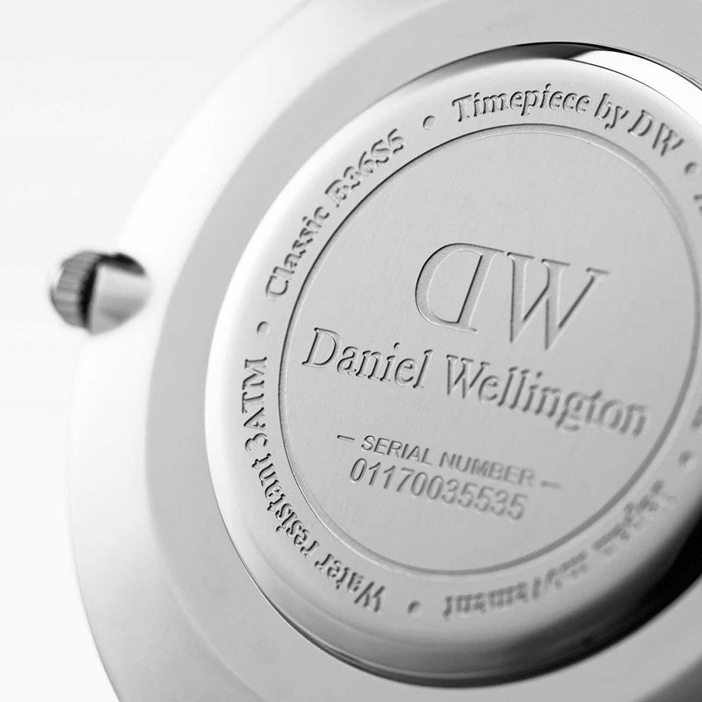 Daniel Wellington Classic Glasgow White Dial Two Tone NATO Strap Watch For Men - DW00100018