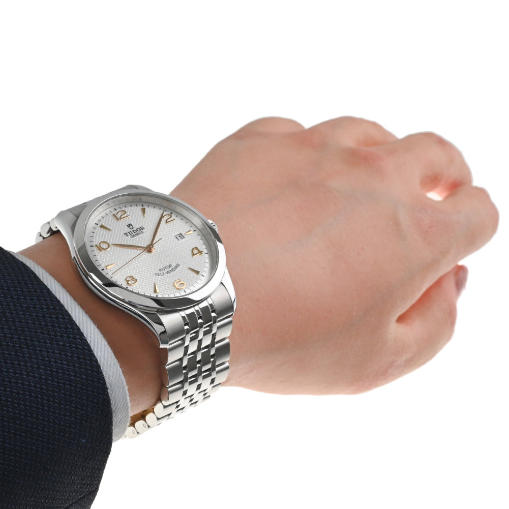 Tudor 1926 Automatic Silver Dial Silver Steel Strap Watch for Men - M91650-0001
