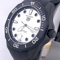 Tag Heuer Aquaracer Professional 300 Automatic White Dial Black Rubber Strap Watch for Men - WBP201D.FT6197