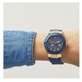 Guess Jet Setter Analog Quartz Blue Dial Blue Rubber Strap Watch For Women - W0571L1
