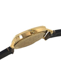 Gucci Grip Disney Mickey Mouse Gold Dial Brown Leather Strap Watch For Women - YA157420