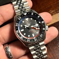 Seiko 5 Sports Special Edition Automatic Grey Dial Silver Steel Strap Watch For Men - SSK019K1