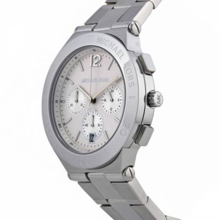 Michael Kors Wyatt White Dial Silver Steel Strap Watch For Women - MK5932