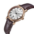 Tissot Carson Premium Lady Silver Dial Brown Leather Strap Watch For Women - T122.210.36.033.00