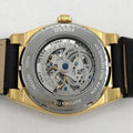 Fossil Everett Automatic Skeleton Black Dial Black Leather Strap Watch for Men - ME3208