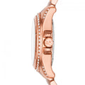 Michael Kors Blair Rose Gold Dial Two Tone Steel Strap Watch for Women - MK6175