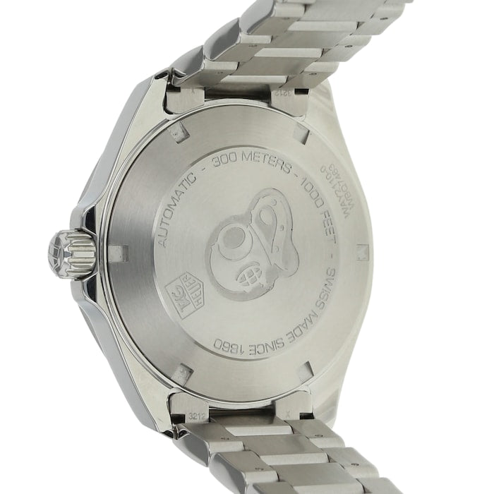 Tag Heuer Aquaracer Automatic Black Dial Silver Steel Strap Watch for Men - WAY2110.BA0928