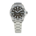 Tag Heuer Aquaracer Calibre 5 Automatic Sunray Brown Dial Silver Steel Strap Watch for Men - WAY2018.BA0927