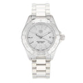 Tag Heuer Aquaracer Quartz Mother of Pearl White Dial Silver Steel Strap Watch for Women - WBD1411.BA0741