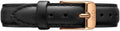 Daniel Wellington Classic Petite Sheffield Black Dial Black Leather Strap Watch For Women - DW00100224