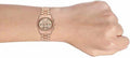 Michael Kors Lexington Chronograph Grey Dial Rose Gold Steel Strap Watch For Women - MK7217
