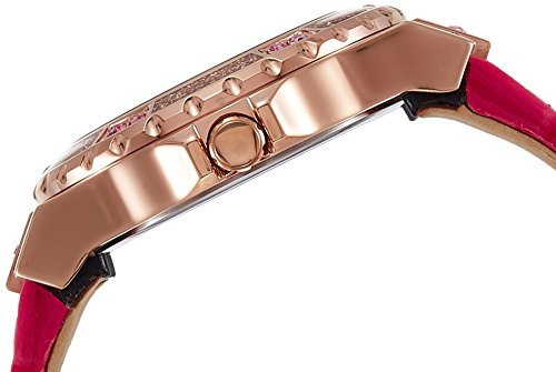Guess Limelight Quartz Multicolor Dial Red Leather Strap Watch For Women - W0775L4