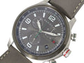 Gucci G Timeless Chronograph Grey Dial Grey Leather Strap Watch For Men - YA126242