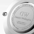 Daniel Wellington Classic Sheffield White Dial Black Leather Strap Watch For Men - DW00100020