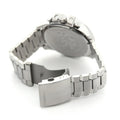 Diesel Mega Chief Chronograph Blue Dial Silver Steel Strap Watch For Men - DZ4465