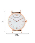Emporio Armani Gianni Mother of Pearl Dial Two Tone Steel Strap Watch For Women - AR1764